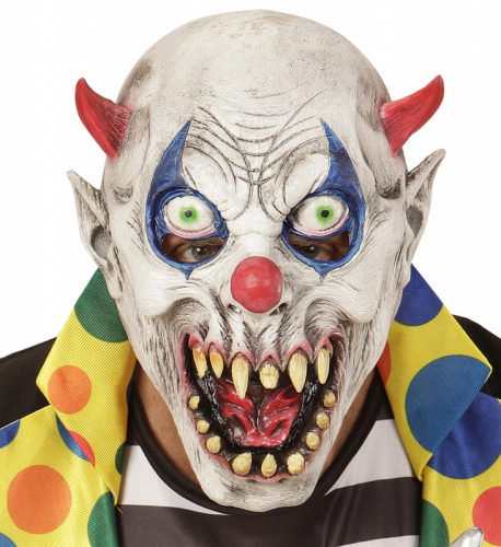 Clownmask Barnstorlek i gruppen Hgtider / Halloween / Halloweenmasker hos PARTAJSHOP AB (00393)