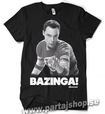 Sheldon Says BAZINGA! T-Shirt i gruppen Hgtider / Jul / Julklappar / Till bror  hos PARTAJSHOP AB (15589-H232r)