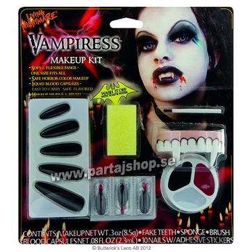 Vampyra sminkset, stor i gruppen Hgtider / Halloween / Halloweensmink hos PARTAJSHOP AB (202404-E261)