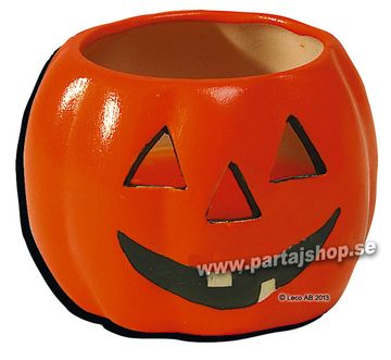 Keramik pumpaljus, 6 cm  i gruppen Hgtider / Halloween / Halloweendukning hos PARTAJSHOP AB (204727-C131)