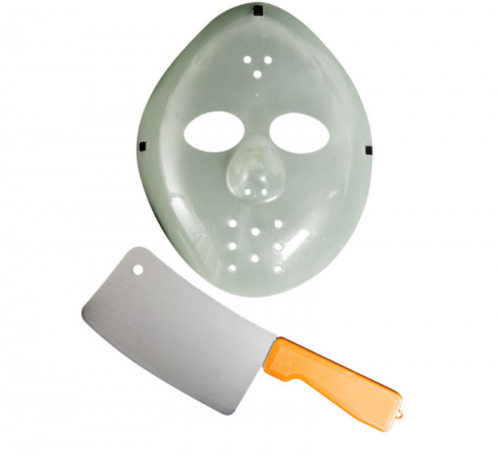 Hockeymask, sjlvlysande i gruppen Maskerad / Maskeradteman / Halloweentema  hos PARTAJSHOP AB (205581-D172)