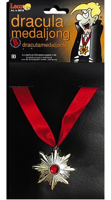 Medalj, Dracula i gruppen Maskerad / Maskeradteman / Halloweentema  hos PARTAJSHOP AB (209018-A576)