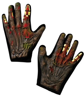Zombiehandskar, barn  i gruppen Maskerad / Maskeradtillbehr / Handskar  hos PARTAJSHOP AB (209538-E162)
