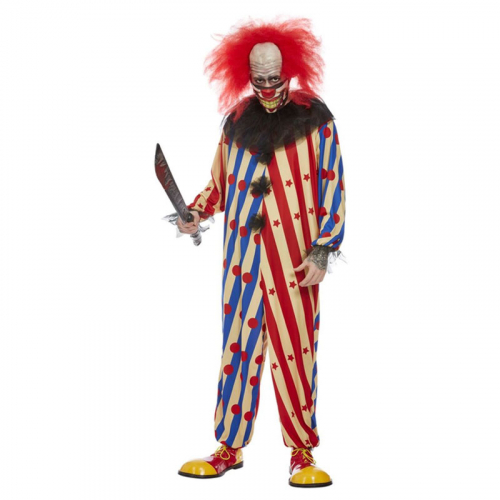 Clown creepy maskeraddrkt i gruppen Hgtider / Halloween / Halloweendrkter / Herrdrkter hos PARTAJSHOP AB (63044r)
