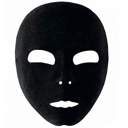 Ansiktsmask, svart  i gruppen Maskerad / Masker  / gonmasker hos PARTAJSHOP AB (83002-F131)