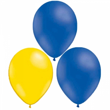 Ballonger bl och gul  i gruppen Festartiklar / Festteman / Lnder  / Sverige hos PARTAJSHOP AB (912200)