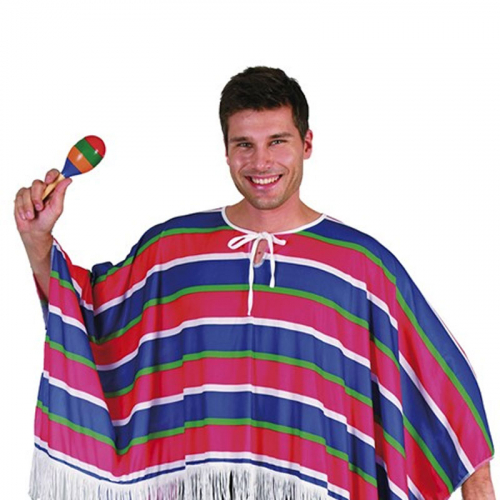 Mexican Poncho i gruppen Festartiklar / Festteman / Lnder  / Mexiko hos PARTAJSHOP AB (94819-M351)