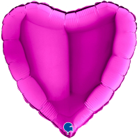 Folieballong Hjrta Lila