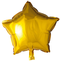 Folieballong Stjrna Guld