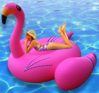 Flamingo uppblsbar badring
