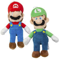 Super Mario & Luigi Mjukisdjur 30 cm i gruppen Hgtider / Jul / Julklappar / Till barn hos PARTAJSHOP AB (81260-r)