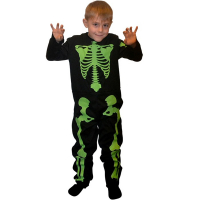 Skelett Barndrkt i gruppen Hgtider / Halloween / Halloweendrkter / Barndrkter hos PARTAJSHOP AB (96460-r)