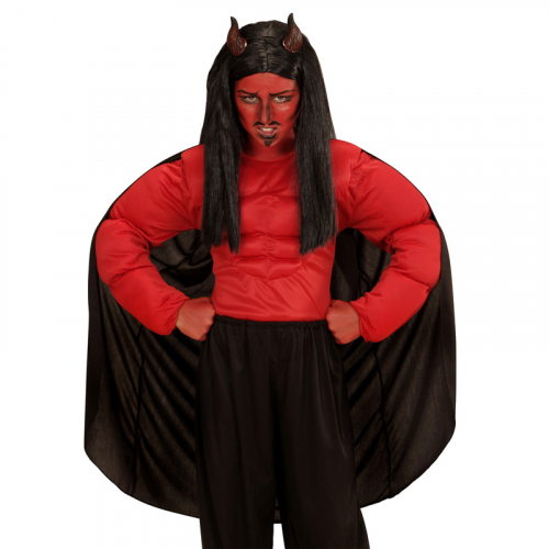 Röd muskelskjorta med cape i gruppen Högtider / Halloween / Halloweendräkter / Barndräkter hos PARTAJSHOP AB (00636a)
