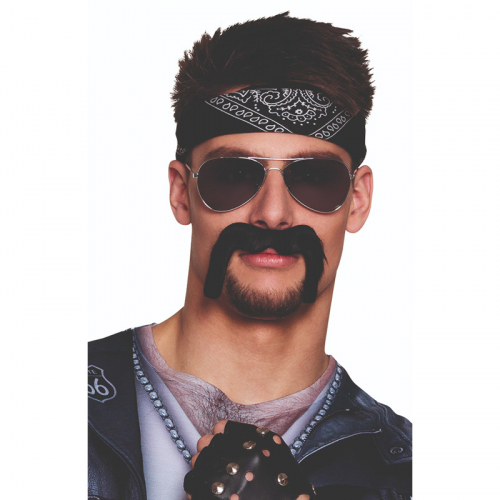 Mustasch Svart Biker i gruppen Maskerad / Maskeradteman / Halloweentema  hos PARTAJSHOP AB (01814)