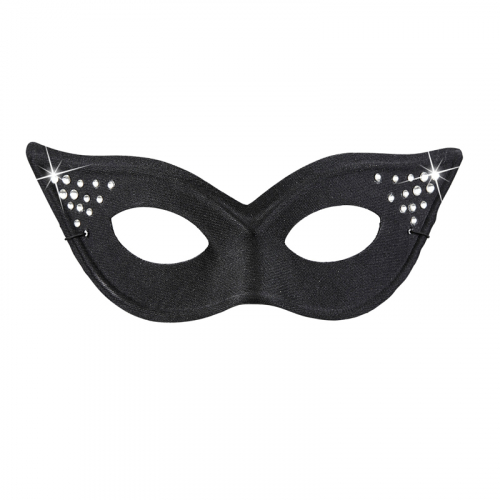 gonmask Svart med Strass i gruppen Maskerad / Masker  / gonmasker hos PARTAJSHOP AB (03628)