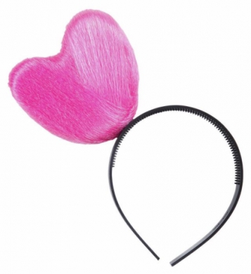 Diadem med rosa hjrta i gruppen Hgtider / Alla hjrtans dag  / Accessoarer Alla Hjrtans Dag hos PARTAJSHOP AB (0549C)