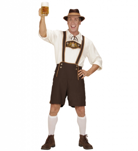 Hngselbyxor och skjorta oktoberfest  i gruppen Hgtider / Oktoberfest / Oktoberfest klder / Lederhosen hos PARTAJSHOP AB (05581)