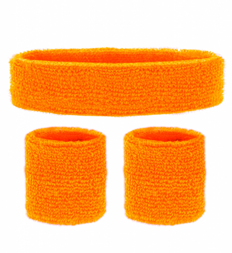 Svettband neon orange i gruppen Maskerad / Maskeradteman / 90-talstema hos PARTAJSHOP AB (05834)