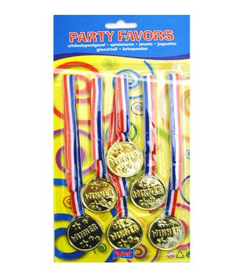 Medalj 6-pack i gruppen Roliga prylar / Spel & lek  hos PARTAJSHOP AB (07153-BA144)