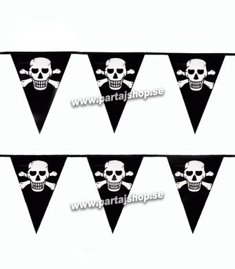 Flaggirlang ddskalle 6 meter i gruppen Hgtider / Halloween / Halloweendukning hos PARTAJSHOP AB (07445-S223)