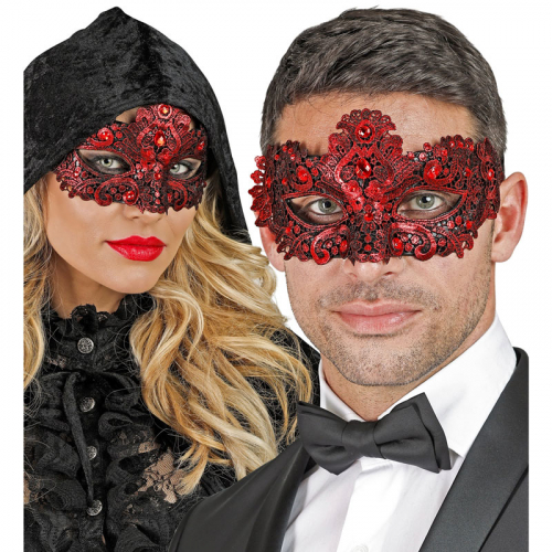 gonmask rd i gruppen Hgtider / Nyrsafton / Nyrsaccessoarer hos PARTAJSHOP AB (08494)