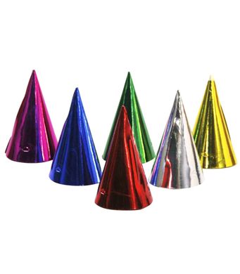 Partyhattar Guld 6-pack