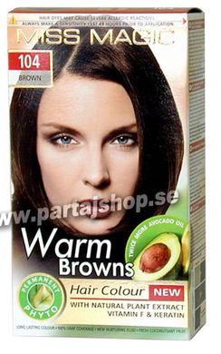 104 Warm Browns 6,0 i gruppen Smink & hrfrg / Hrfrg & sprayfrg / Miss Magic Hrfrg hos PARTAJSHOP AB (104-MM-K321)