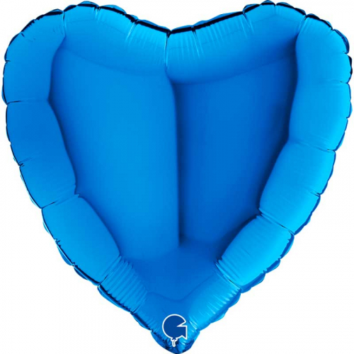 Folieballong Hjärta Blå i gruppen Festartiklar / Festteman / Födelsedagsfest / Blått hos PARTAJSHOP AB (1059202)