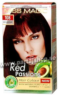 108 Red Passions 4,5 i gruppen Smink & hårfärg / Hårfärg & sprayfärg / Miss Magic Hårfärg hos PARTAJSHOP AB (108-MM-I252)
