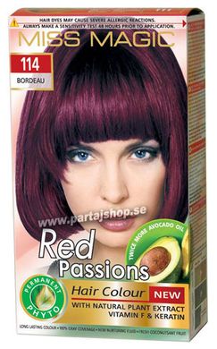 114 Red Passions 5,22 i gruppen Smink & hårfärg / Hårfärg & sprayfärg / Miss Magic Hårfärg hos PARTAJSHOP AB (114-MM-C1G2)