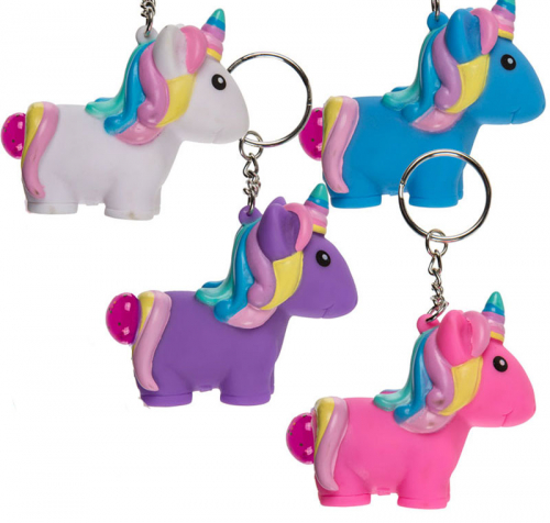 Squeeze unicorn nyckelring i gruppen Högtider / Jul / Julklappar / Till syster hos PARTAJSHOP AB (12-0939)