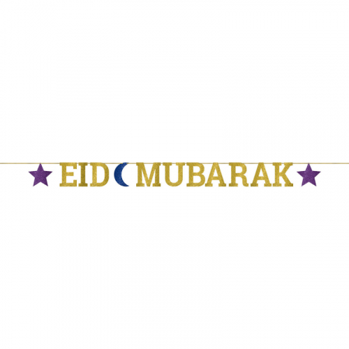 Girlang Eid Mubarak i gruppen Festartiklar / Dekorationer / Girlanger & vimplar hos PARTAJSHOP AB (120359)