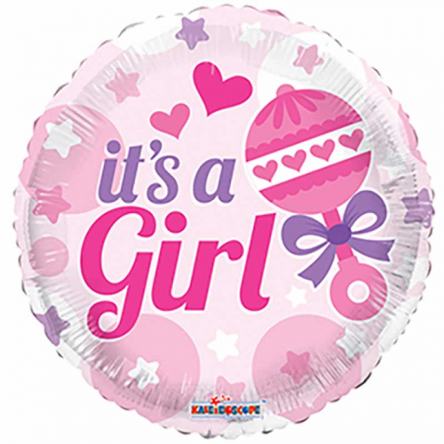 Folieballong It's a Girl Rund i gruppen Festartiklar / Ballonger / Motivballonger hos PARTAJSHOP AB (15371-18)