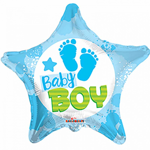 Folieballong Baby Boy Stjärna i gruppen Festartiklar / Ballonger / Motivballonger hos PARTAJSHOP AB (15378-18)