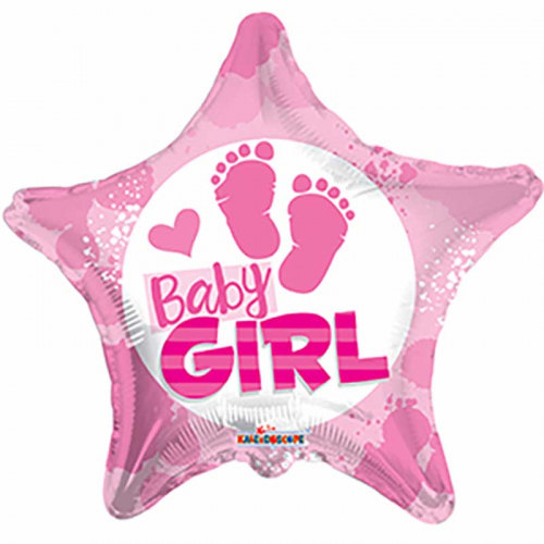 Folieballong Baby Girl Stjrna i gruppen Festartiklar / Ballonger / Motivballonger hos PARTAJSHOP AB (15379-18)