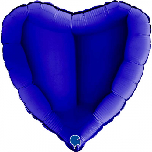 Folieballong hjärta Mörkblå i gruppen Högtider / Baby shower / Babyshower Ballonger hos PARTAJSHOP AB (18010BC)