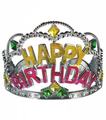 Happy Birthday tiara i gruppen Roliga prylar / Presenter / Present till kompisen hos PARTAJSHOP AB (181059)