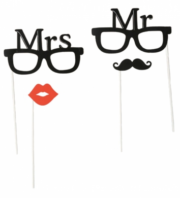 Photoprops Mr & Mrs  i gruppen Hgtider / Brllop / Photo Booth Brllop hos PARTAJSHOP AB (181065)