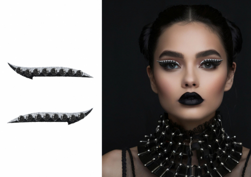 Ansiktsmycken Eyeliner Svart i gruppen Högtider / Halloween / Halloweensmink hos PARTAJSHOP AB (19818)
