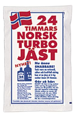 Norsk 24 timmars turbo i gruppen Snus & Hembryggning  / Turbojäst hos PARTAJSHOP AB (20001-R122r)