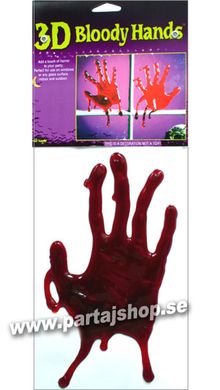Blodiga slime händer Bloody hands i gruppen Högtider / Halloween / Halloweendukning hos PARTAJSHOP AB (201298-E262)