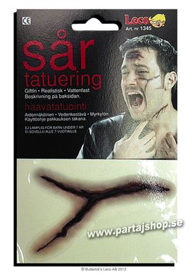 Tatuering, sår i gruppen Smink & hårfärg / Tatueringar hos PARTAJSHOP AB (201345-E222)