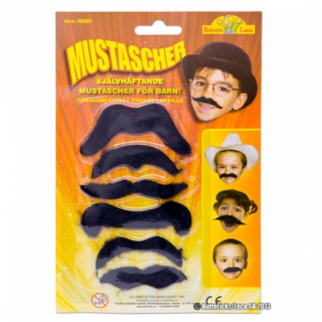 Mustascher fr barn i gruppen Maskerad / Skgg & mustasch  / Mustascher hos PARTAJSHOP AB (202901)