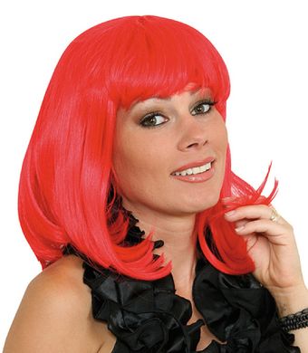 Girl-peruk, rd i gruppen Festartiklar / Festteman / Pride hos PARTAJSHOP AB (203716-A162)