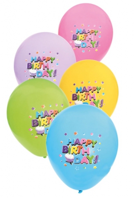 Ballonger Happy birthday i gruppen Festartiklar / Ballonger / Motivballonger hos PARTAJSHOP AB (204362)