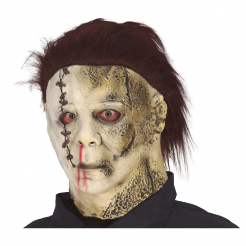 Latex killer mask med hår i gruppen Maskerad / Masker  / Skräckmasker hos PARTAJSHOP AB (20523a)