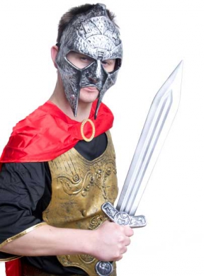 Gladiator Mask med Svärd i gruppen Maskerad / Maskeradteman / Halloweentema  hos PARTAJSHOP AB (208108)