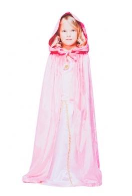 Cape, Rosa eller svart sammet  i gruppen Hgtider / Halloween / Halloweendrkter / Barndrkter hos PARTAJSHOP AB (209182-A145r)