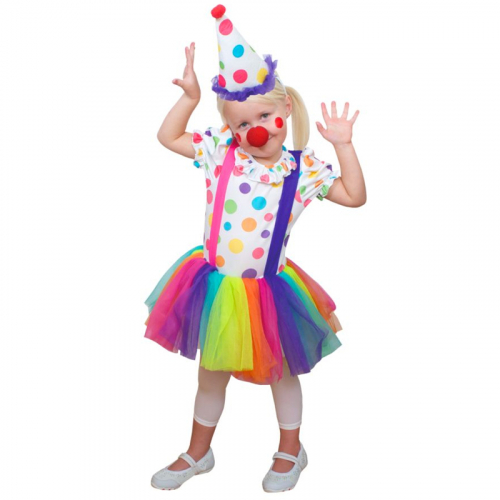 Clown 2-4år Maskeraddräkt i gruppen Högtider / Halloween / Halloweendräkter / Barndräkter hos PARTAJSHOP AB (209215-B112)