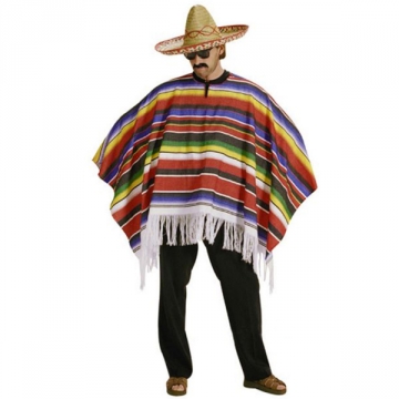 Poncho Mexikansk i gruppen Festartiklar / Festteman / Lnder  / Mexiko hos PARTAJSHOP AB (209407-M662)